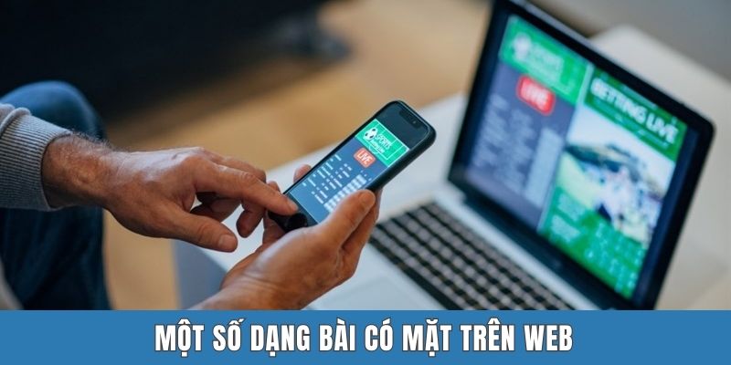 Một số dạng bài có mặt trên web