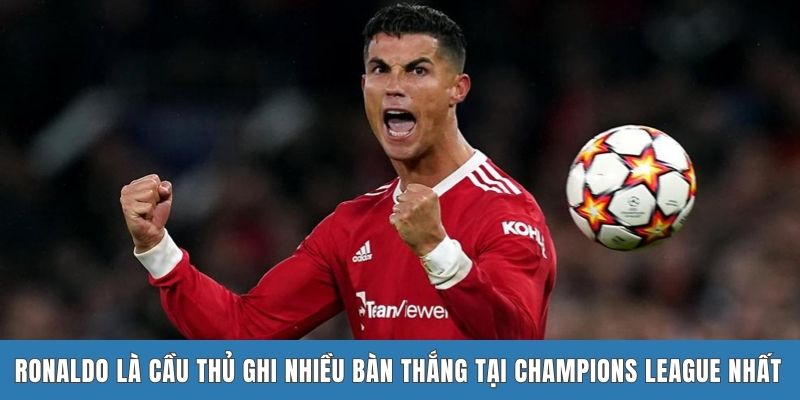 Ronaldo - Cầu thủ ghi nhiều bàn thắng tại Champions League nhất