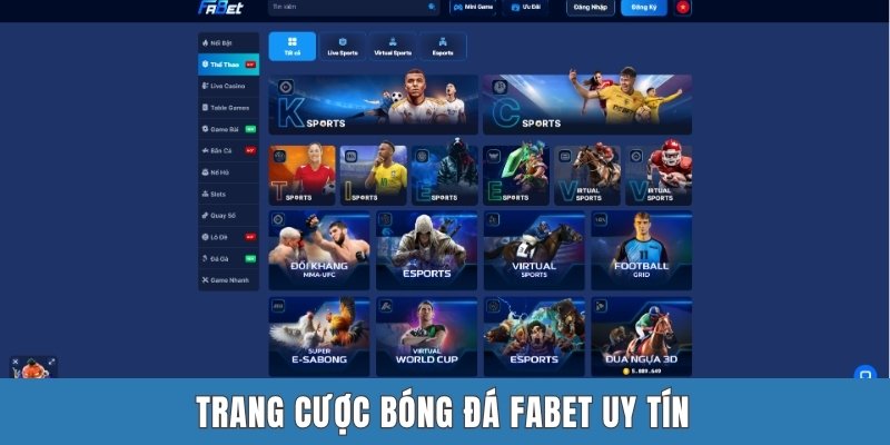 Trang cược bóng đá FABET uy tín